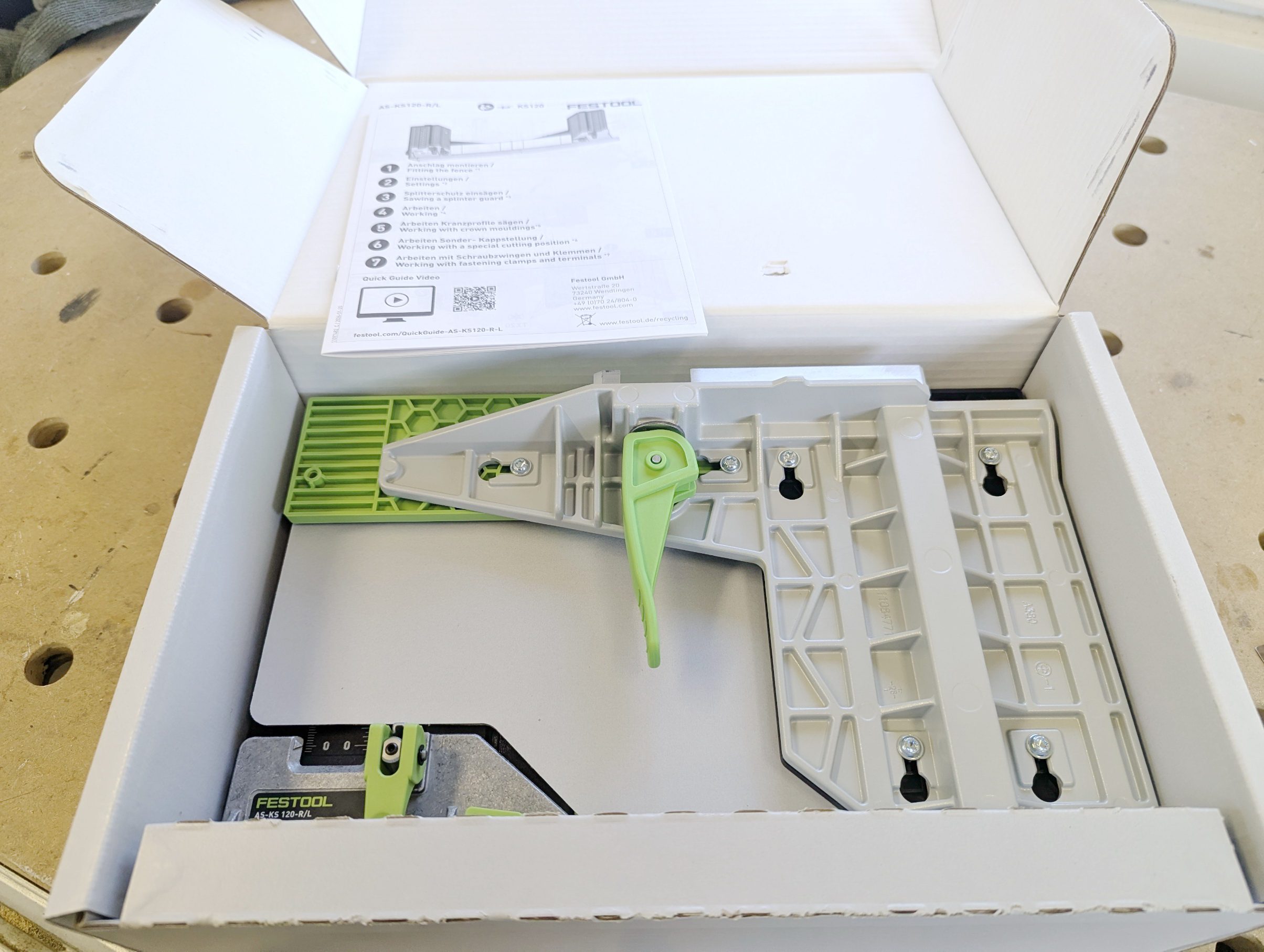 in der Packung Festool Multifunktionsanschlag AS-KS 120-R/L