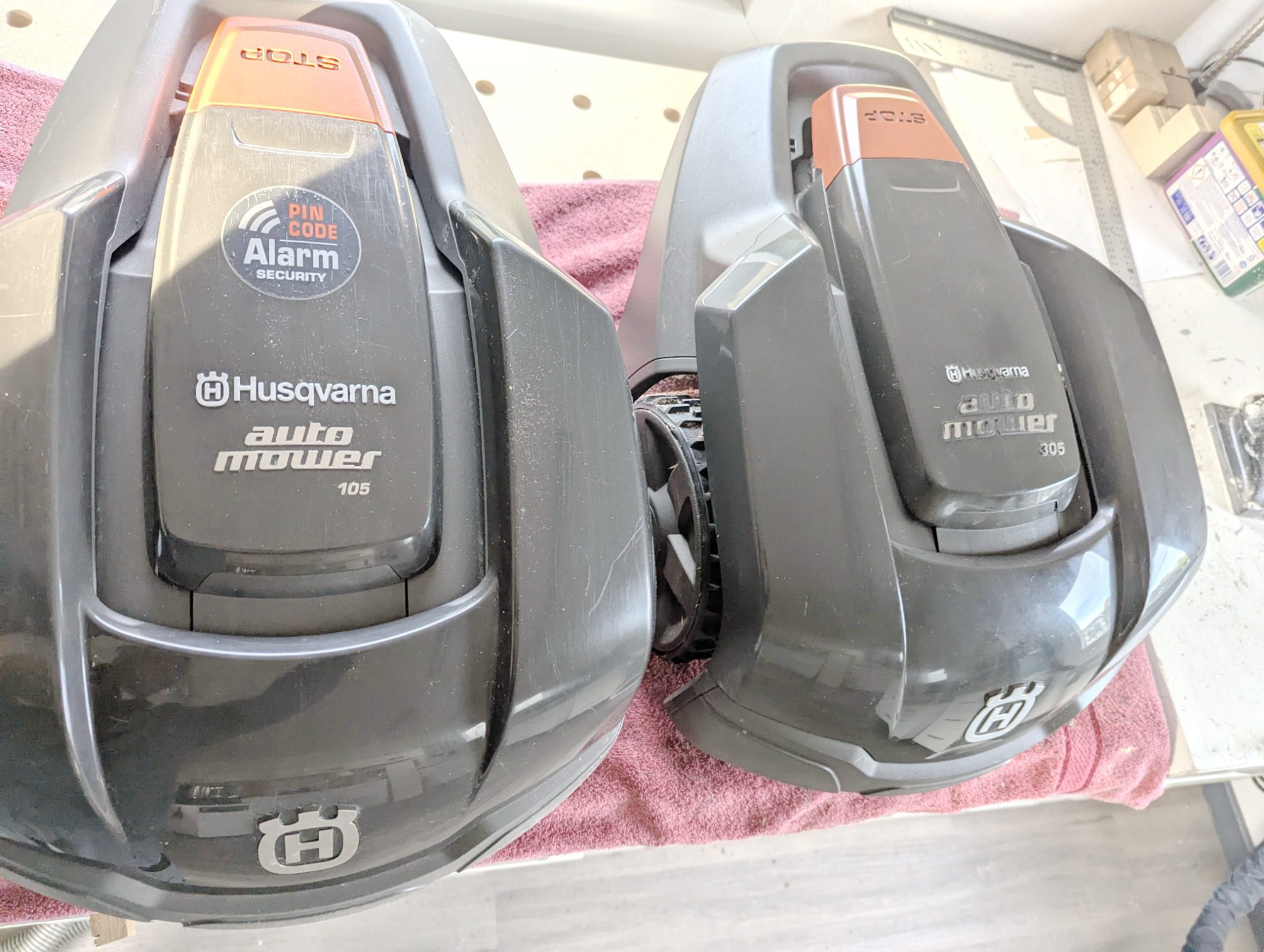 Husqvarna 305 und 105 reinigen