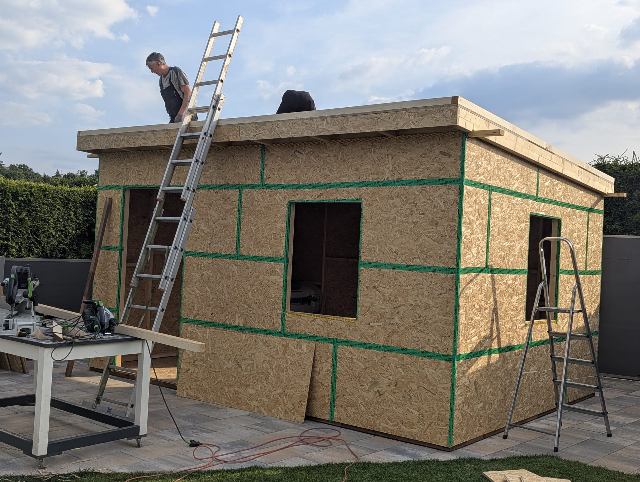 Dach-decken neue Werkstatt