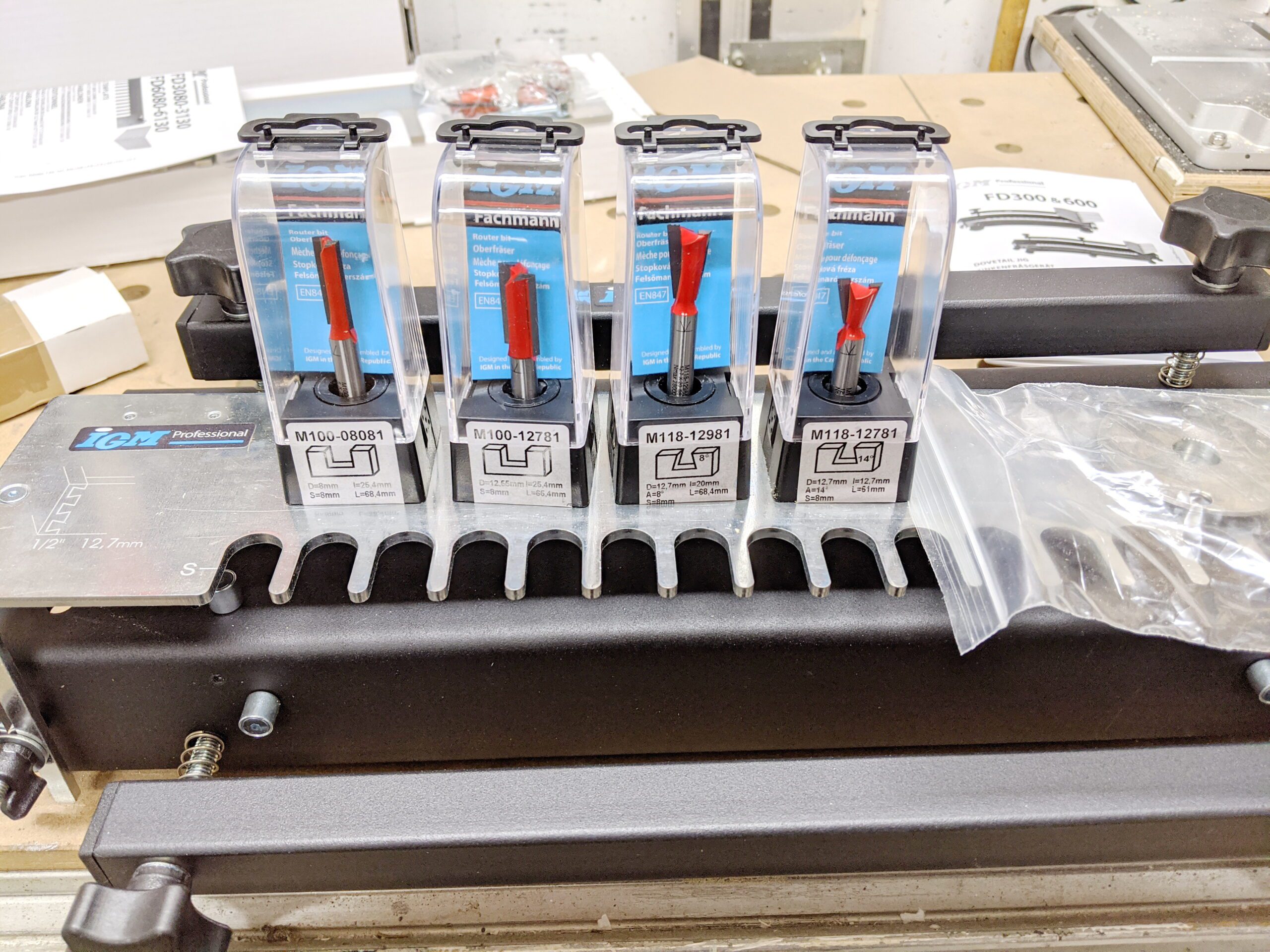 Fräsersatz Zinkenfräsgerät