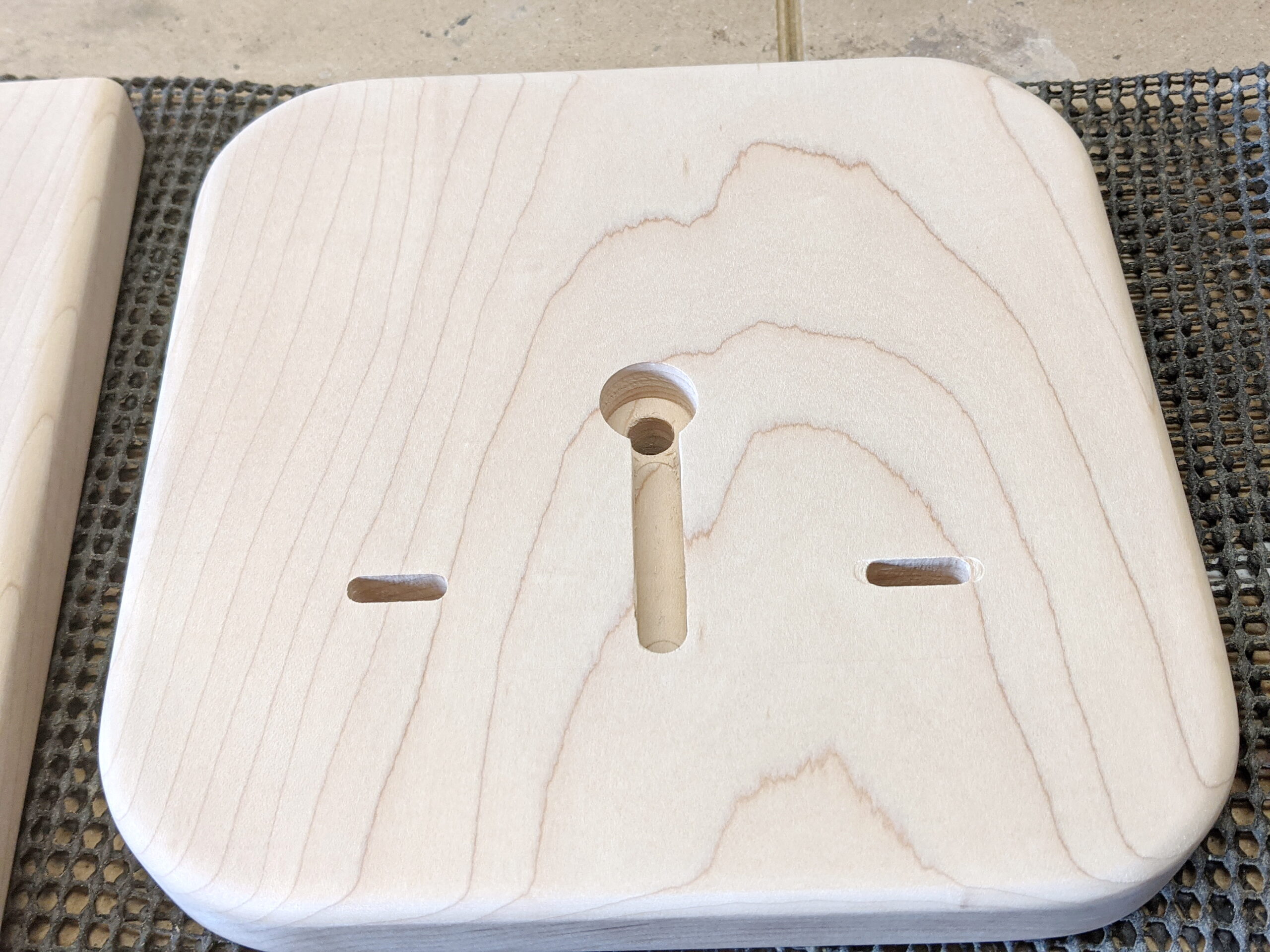 Führung oben Tischlampe mit Ahornständer