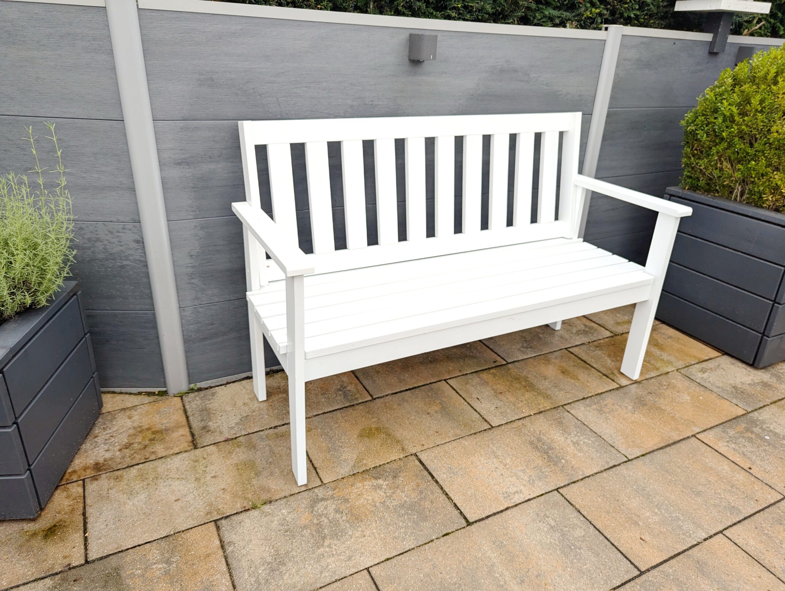 Gartenbank aus Bangkirai