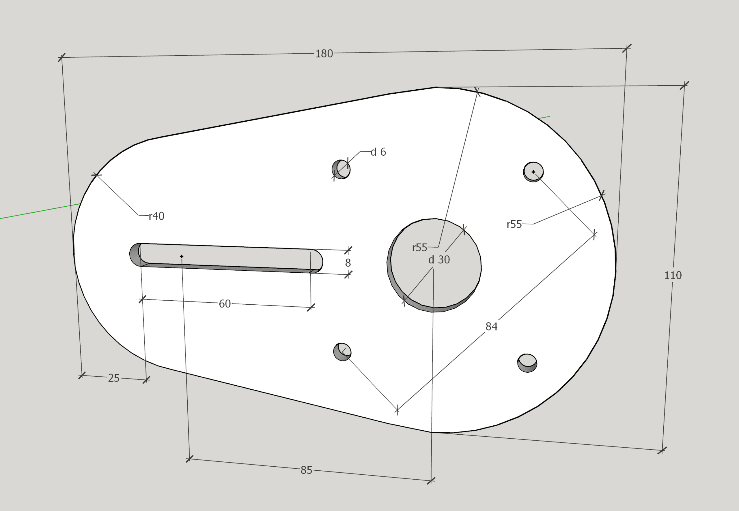 Grundplatte Kantenfräsgerät beim KA 65
