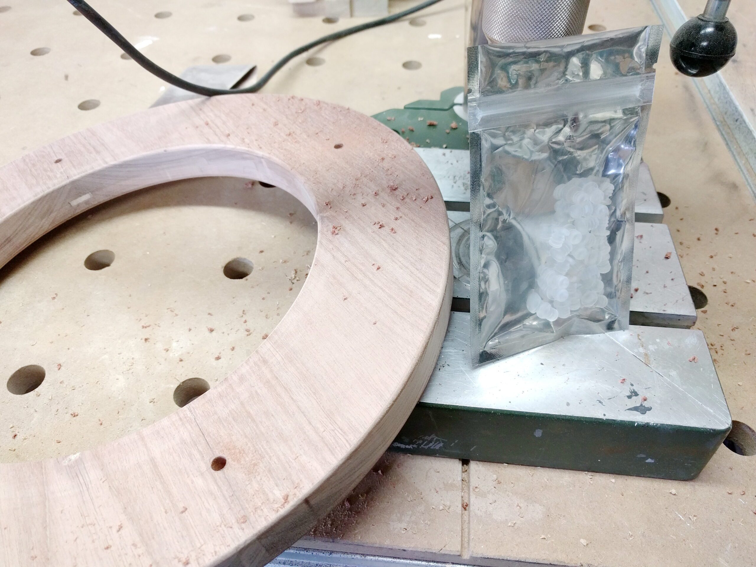 Bohren Adventskranz bauen