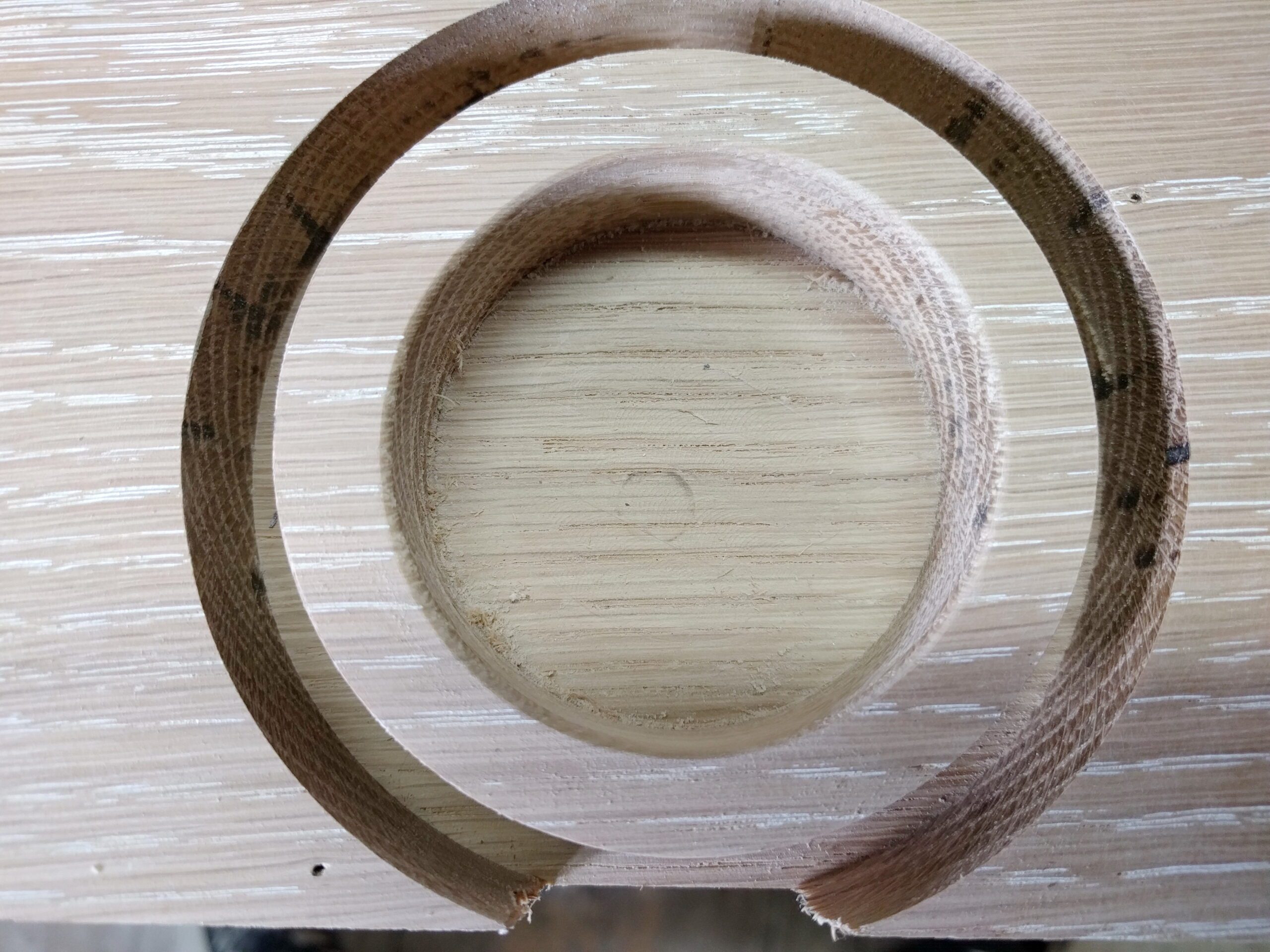 Ring fräsen Adventskranz bauen