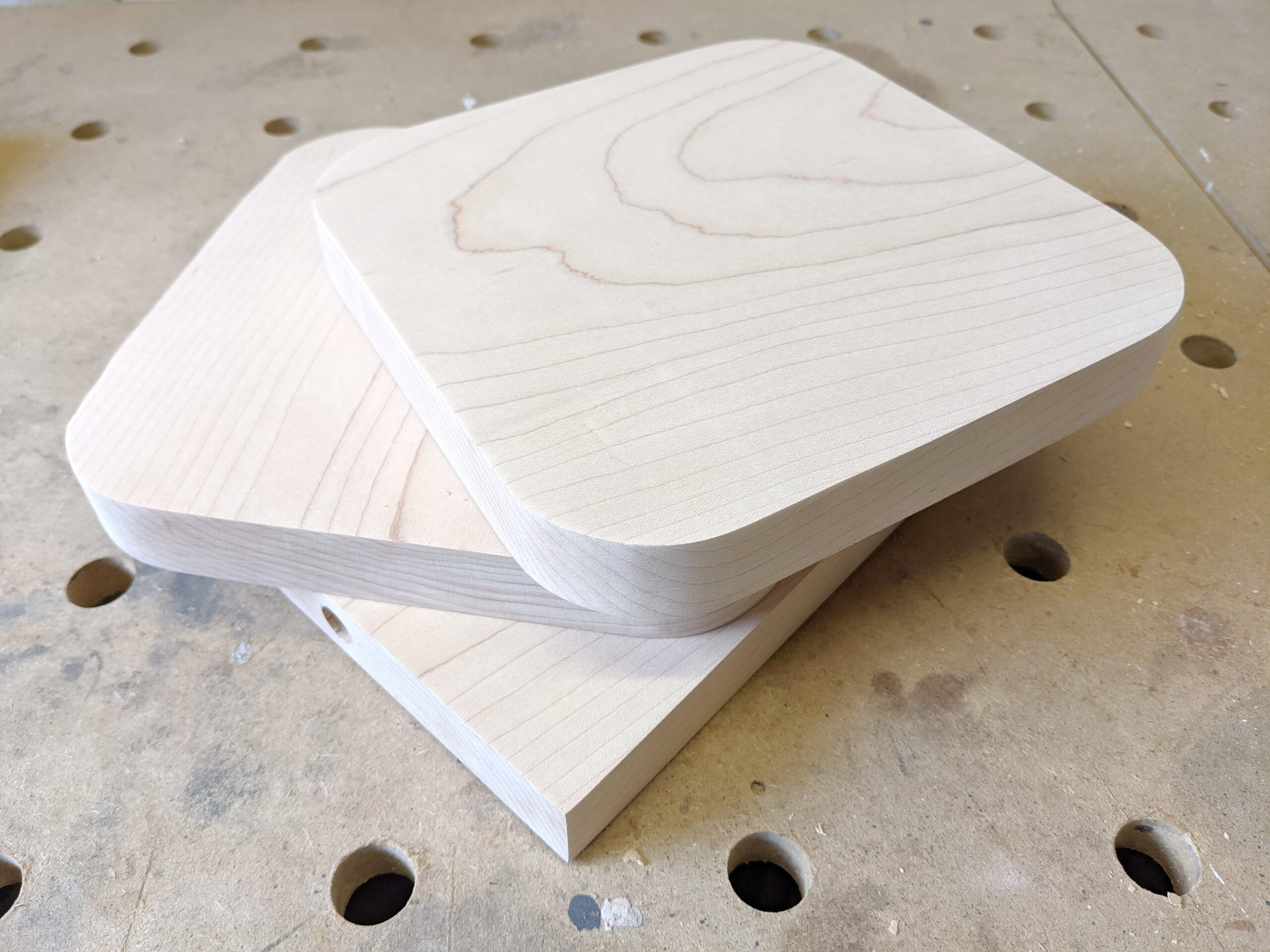 Rohteile Tischlampe mit Ahornständer