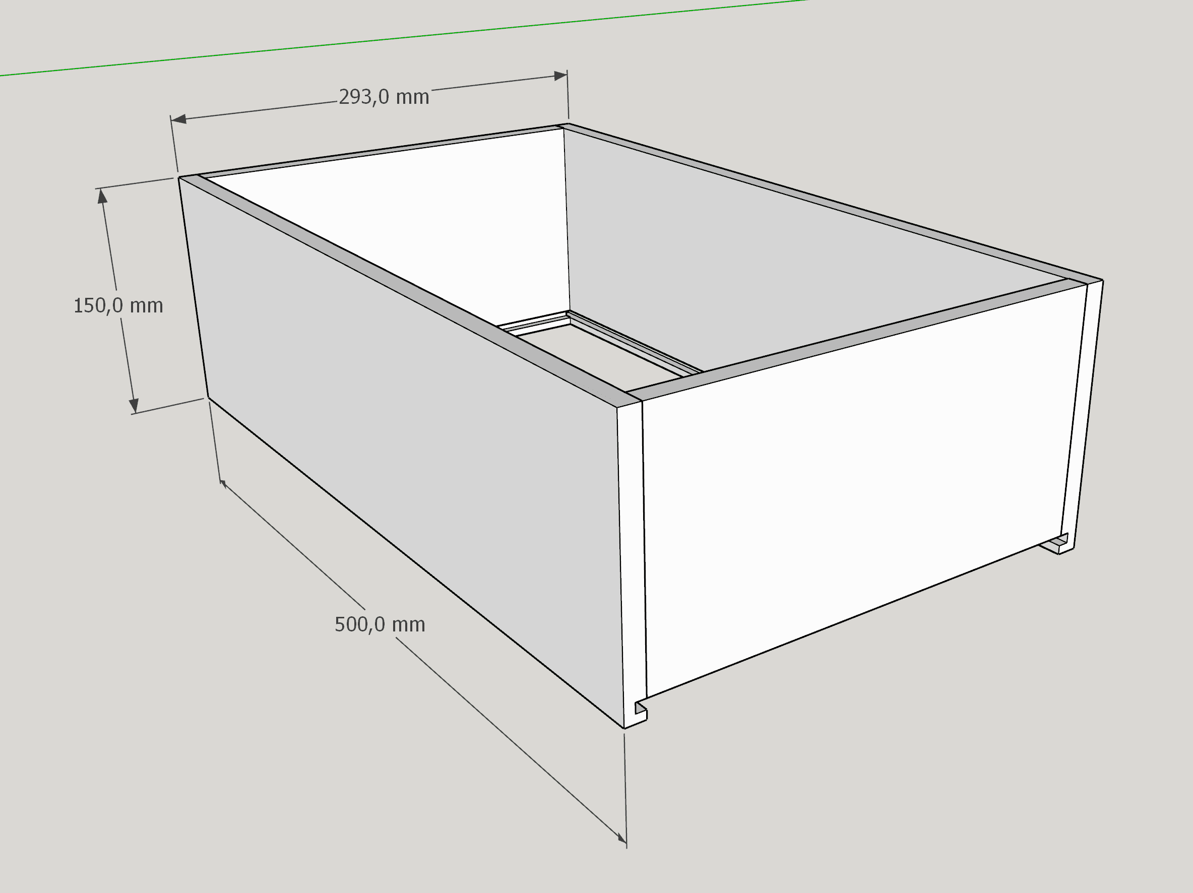 allgemeiner Aufbau Schublade bauen