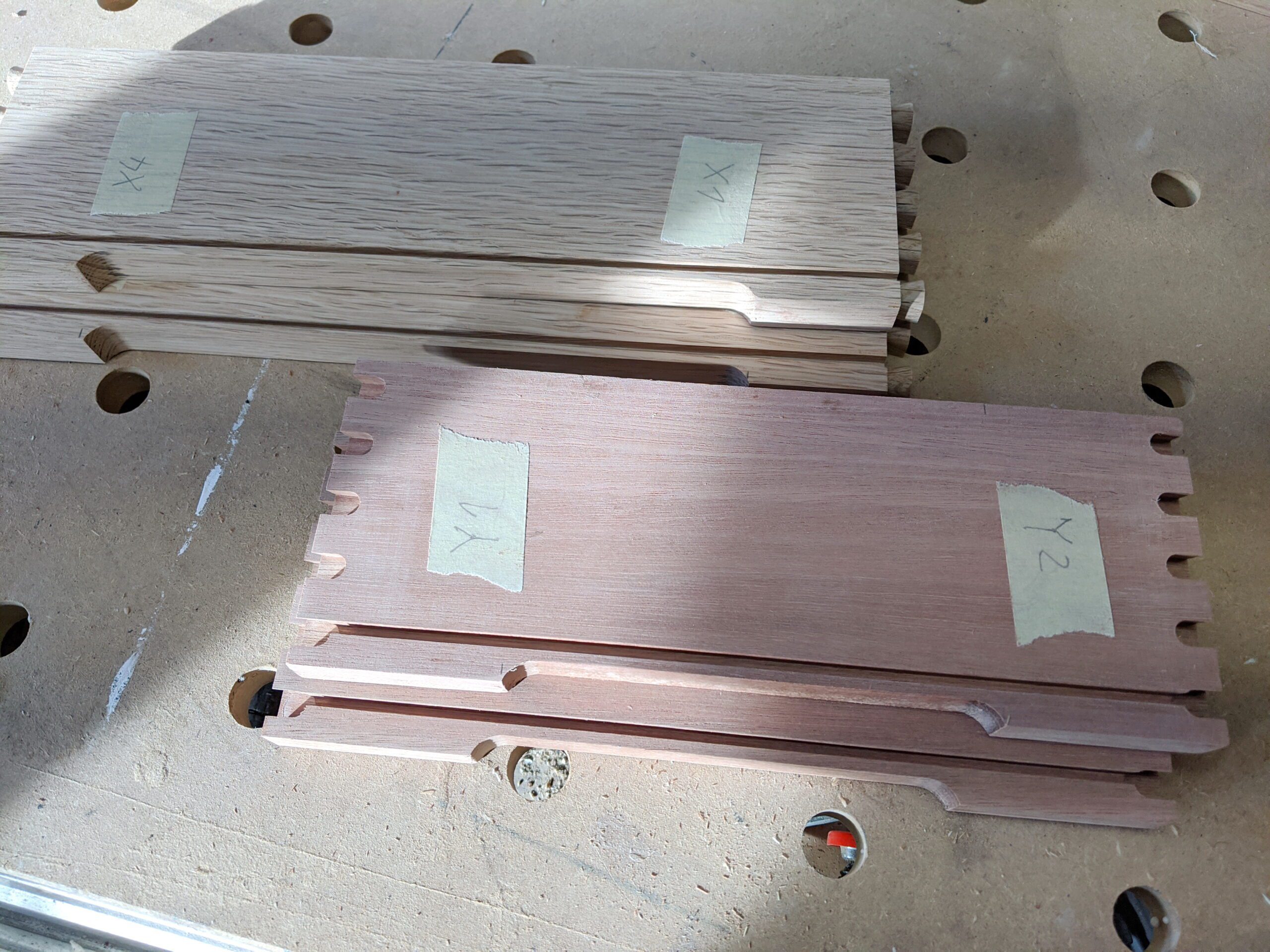 Rohteile Zinkenfräsgerät