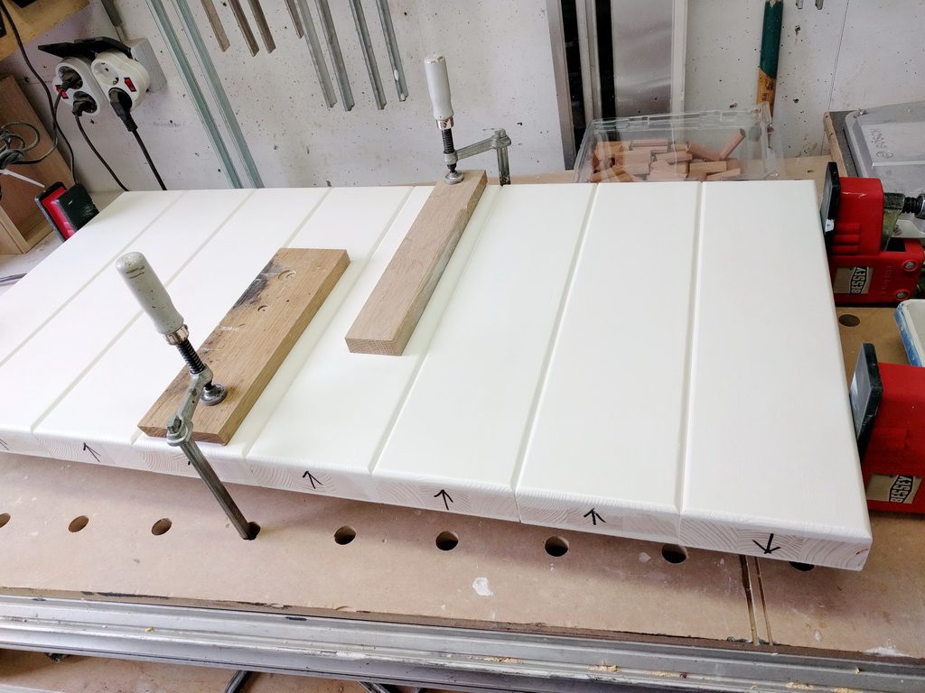 Mittelteil verleimen Friesenzaun