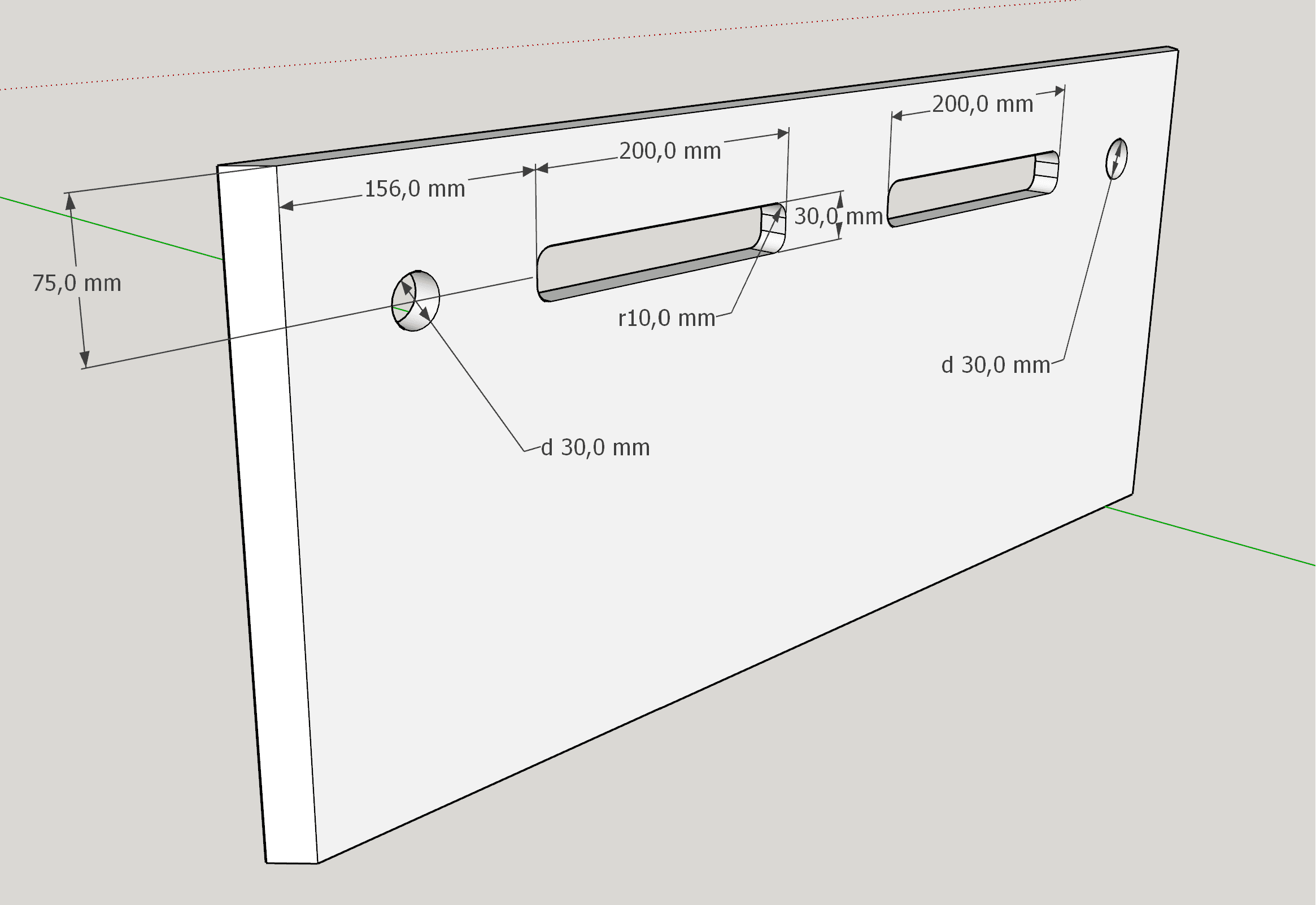 Seitenteil Garage Rasenroboter