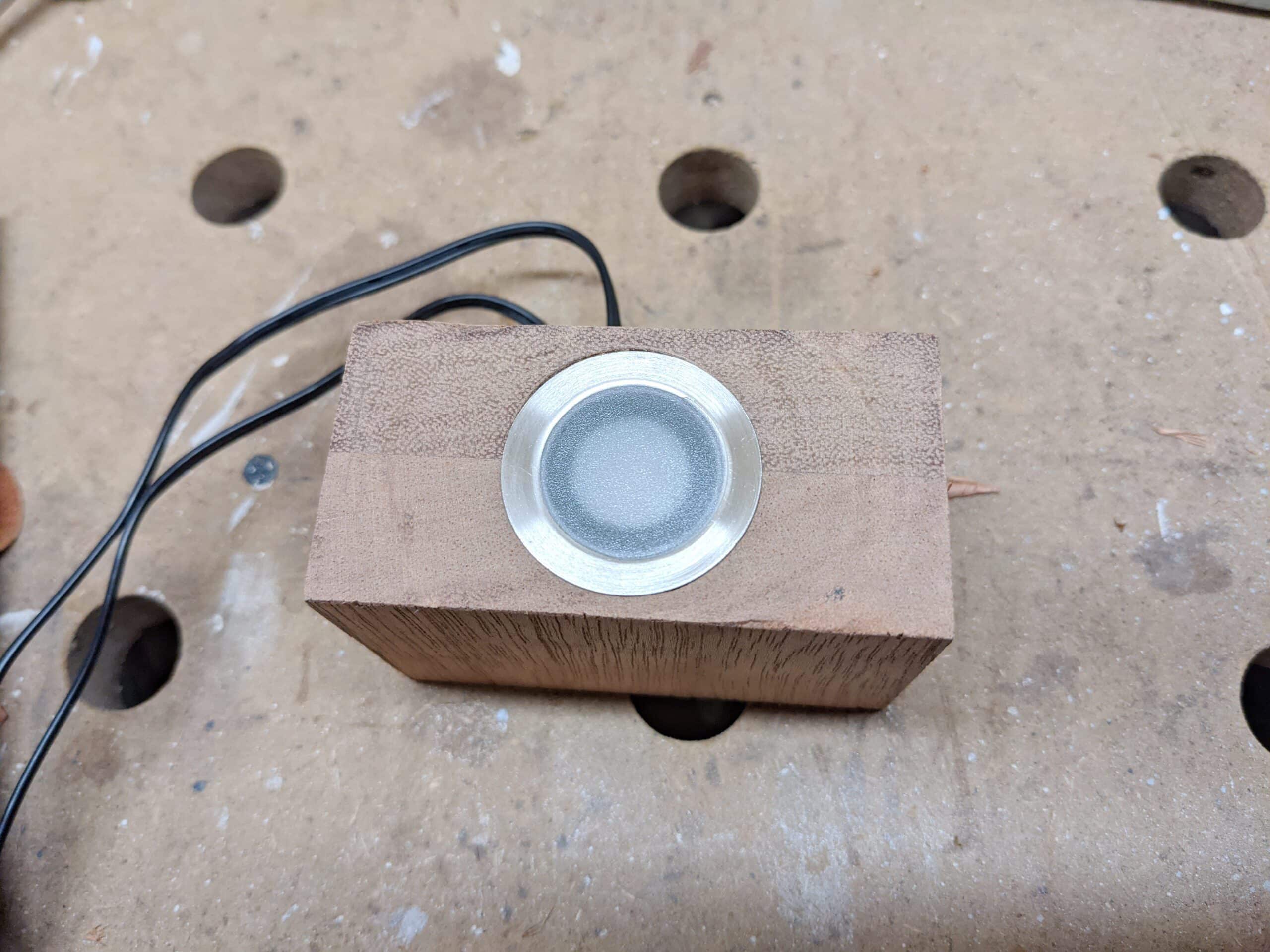 von oben Garage Rasenroboter