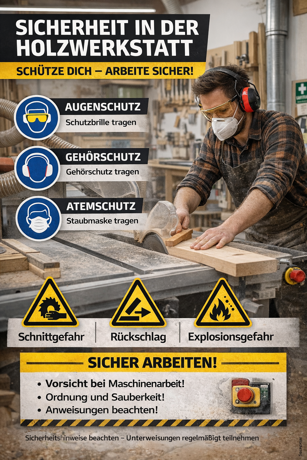 Sicherheit in der Holzwerkstatt
