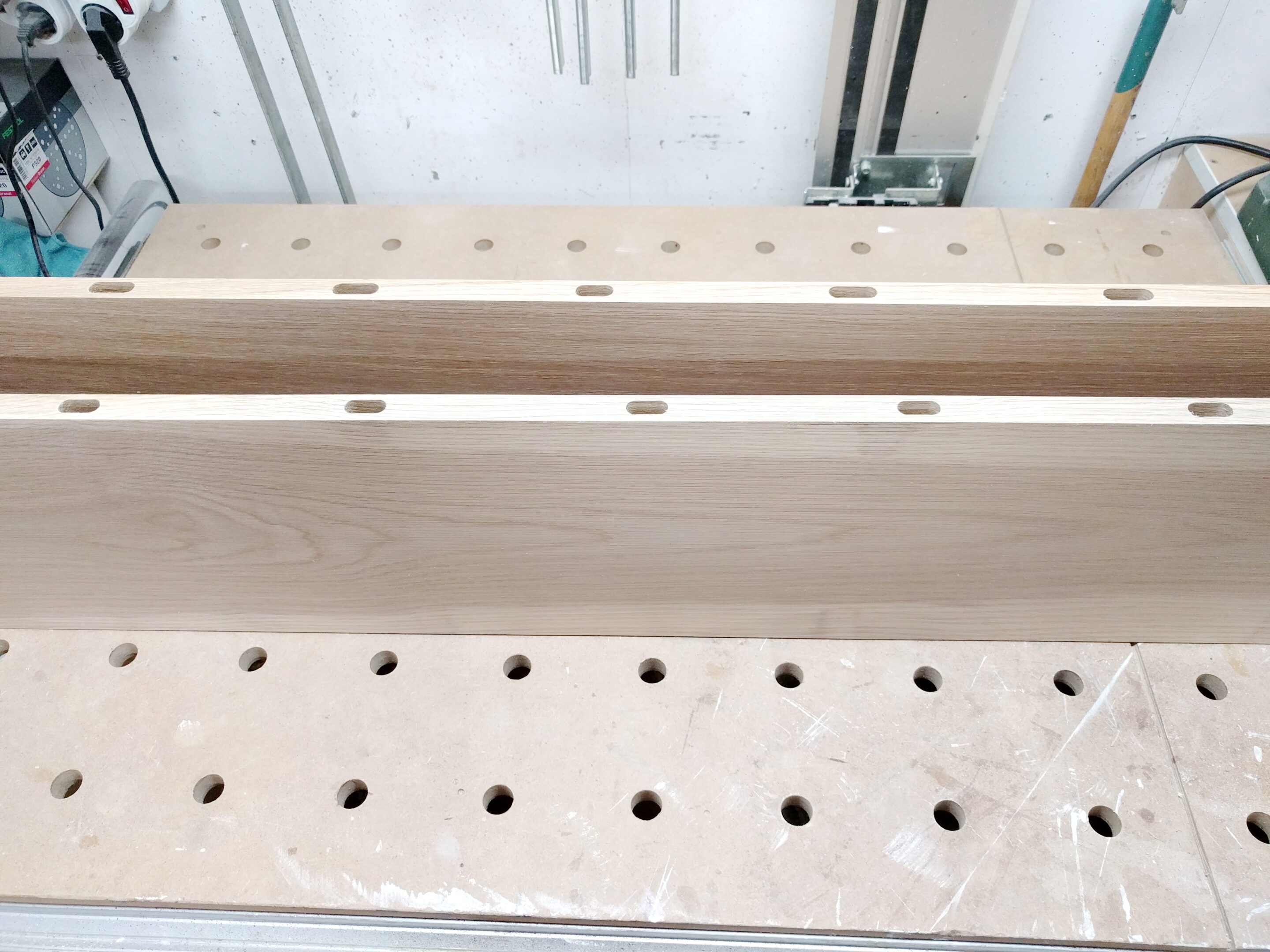 Leimholz herstellen Landhaus-Schrank